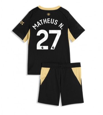 Manchester City Matheus Nunes #27 Udebanetrøje Børn 2026-27 Kortærmet (+ Korte bukser)